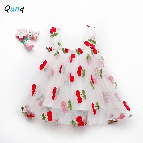 qunq boutique embroidery baby girls dress 2021 summer mesh toddler children princess costume pineapple cherry kids dresses girl's, Red;yellow
qunq boutique embroidery baby girls dress 2021 summer mesh toddler children princess costume pineapple cherry kids dresses girl's, Red;yellow