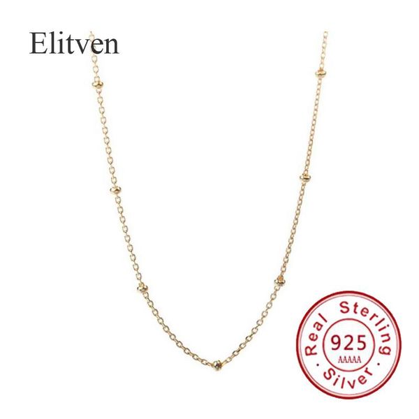 elitven sterling silver bead korea jewelry choker necklace birthday gifts for women girs chokers, Golden;silver
elitven sterling silver bead korea jewelry choker necklace birthday gifts for women girs chokers, Golden;silver
