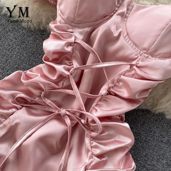 2021yuoomuoo ins fashion mini bandage dress women 2021 summer slim ruched club dress sheath off shoulder pink white dress, Black;gray
2021yuoomuoo ins fashion mini bandage dress women 2021 summer slim ruched club dress sheath off shoulder pink white dress, Black;gray