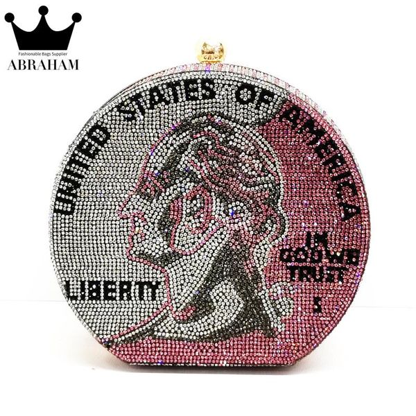 full drill semicircle head money dinner set auger euramerican fashion diamond package female creative waist bags
full drill semicircle head money dinner set auger euramerican fashion diamond package female creative waist bags