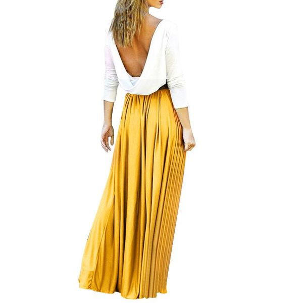 casual dresses backless nice dress floor-length summer elegant causal beach long sleeve high waist autumn sukienki, Black;gray
casual dresses backless nice dress floor-length summer elegant causal beach long sleeve high waist autumn sukienki, Black;gray