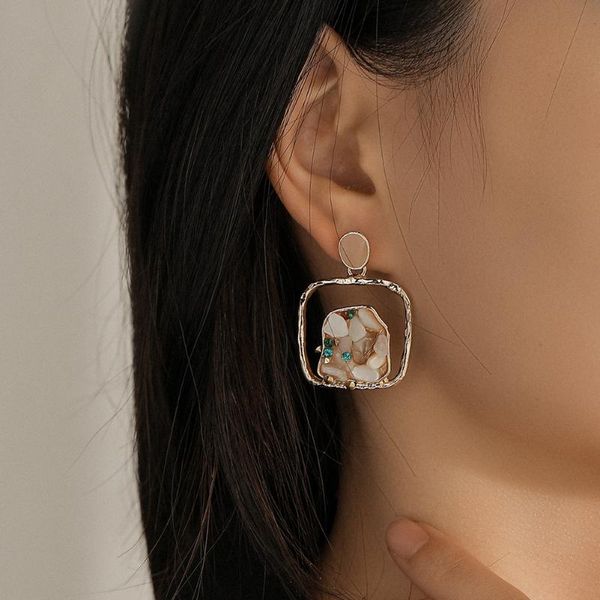 dangle & chandelier neulry square forward-facing hoop earrings hollow stone retro ear stud, Silver
dangle & chandelier neulry square forward-facing hoop earrings hollow stone retro ear stud, Silver
