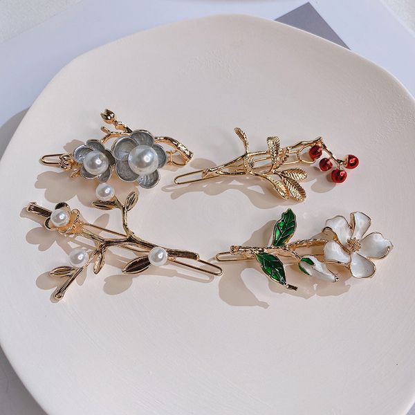 barrettes hairpin korean flower french banger gentle temperament side clip fashion net red hair jewelry, Golden;silver
barrettes hairpin korean flower french banger gentle temperament side clip fashion net red hair jewelry, Golden;silver
