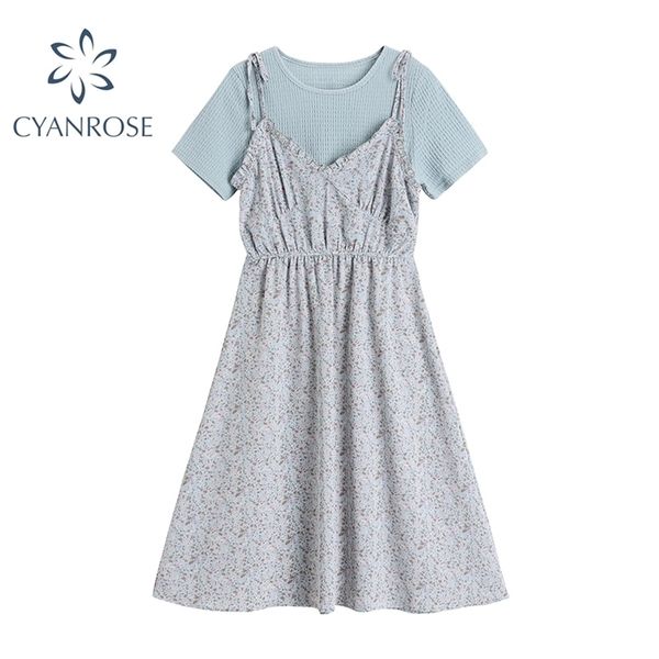 fake 2 pieces women's dress outfits summer short sleeve high waist slim retro floral print chic dresses elegant vestidos 210515, Black;gray
fake 2 pieces women's dress outfits summer short sleeve high waist slim retro floral print chic dresses elegant vestidos 210515, Black;gray
