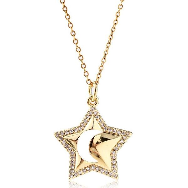 pendant necklaces fashion gold-plated zircon star necklace for women charm chokers trend collar halloween jewelry gift wholesale, Silver
pendant necklaces fashion gold-plated zircon star necklace for women charm chokers trend collar halloween jewelry gift wholesale, Silver