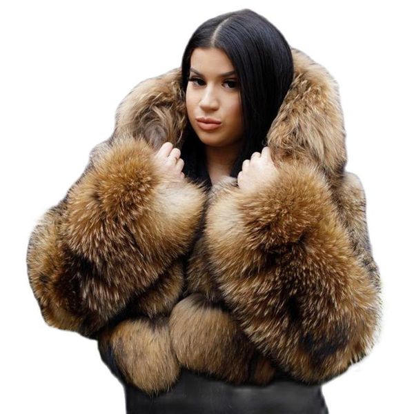 women's fur & faux fashion hooded coat jacket women winter warm thick raccoon 2021 arrival, Black
women's fur & faux fashion hooded coat jacket women winter warm thick raccoon 2021 arrival, Black