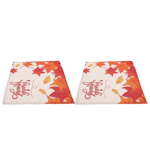 mats & pads 2pcs thanksgiving placemats home restaurant table (assorted color)
mats & pads 2pcs thanksgiving placemats home restaurant table (assorted color)