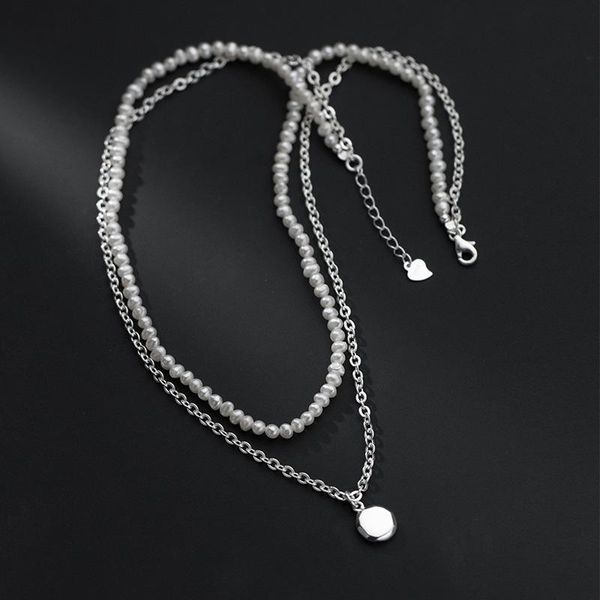 pendant necklaces 100% 925 sterling silver necklace female korean luxury temperament double pearl neck jewelry engagement wedding gift
pendant necklaces 100% 925 sterling silver necklace female korean luxury temperament double pearl neck jewelry engagement wedding gift
