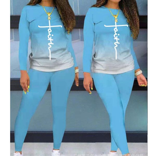 women's two piece pants wepbel 2 set outfits sweatshirt sets gradient color women clothing casual suits o-neck trousers, White
women's two piece pants wepbel 2 set outfits sweatshirt sets gradient color women clothing casual suits o-neck trousers, White