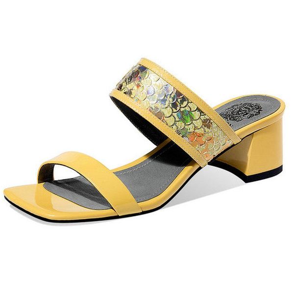 slippers women's sweet genuine leather thick high heels sandals for women summer party prom shoes woman size 41 42 43, Black
slippers women's sweet genuine leather thick high heels sandals for women summer party prom shoes woman size 41 42 43, Black