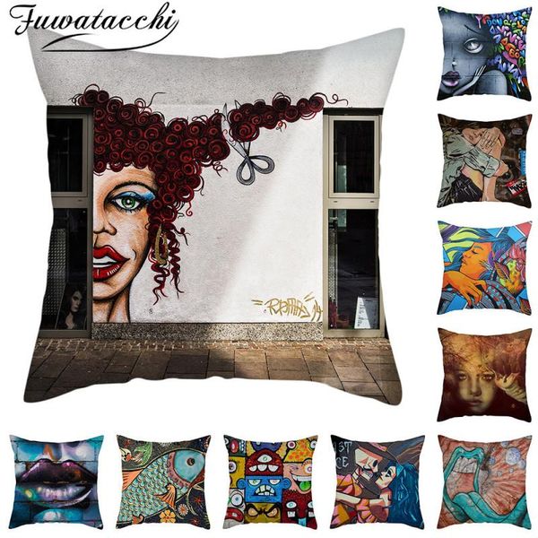 fuwatacchi oil painting picture cushion cover portrait printed pillows covers for home sofa decor linen pillowcases funda cojin cushion/deco
fuwatacchi oil painting picture cushion cover portrait printed pillows covers for home sofa decor linen pillowcases funda cojin cushion/deco