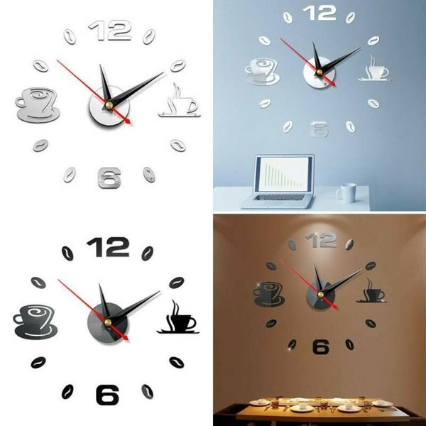 wall clocks diy 3d large number coffee clock mirror stickers bedroom office art decors
wall clocks diy 3d large number coffee clock mirror stickers bedroom office art decors
