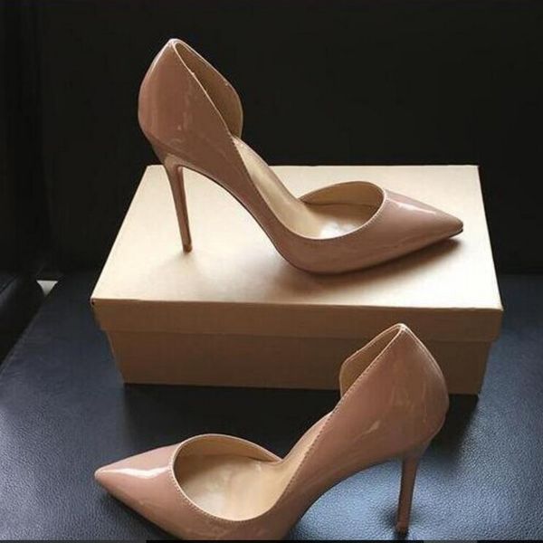 fashion shoe women pumps nude patent leather lady pointed toe high heels shoes size 33-45 12cm 10cm 8cm party shoes red shiny wedding p, Black
fashion shoe women pumps nude patent leather lady pointed toe high heels shoes size 33-45 12cm 10cm 8cm party shoes red shiny wedding p, Black