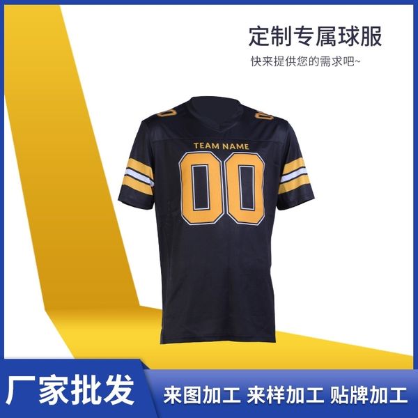 2021 new rugby full service lettering sports uniform, Black;white
2021 new rugby full service lettering sports uniform, Black;white