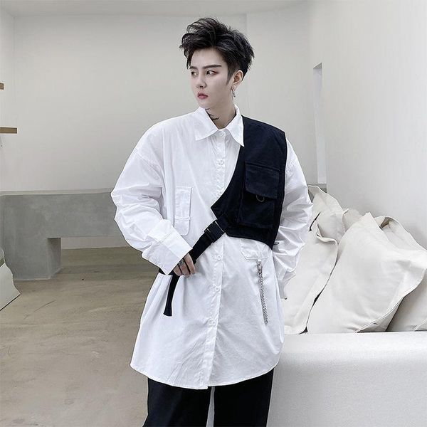 men's vests 2021 autumn men's functional windbreaker pocket vest single black sleeveless short waistcoat for men, Black;white
men's vests 2021 autumn men's functional windbreaker pocket vest single black sleeveless short waistcoat for men, Black;white