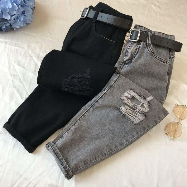 women's jeans shzq 5xl plus size retro streetwear women straight hole denim ripped loose casual harem pants black high waist jean femme, Blue
women's jeans shzq 5xl plus size retro streetwear women straight hole denim ripped loose casual harem pants black high waist jean femme, Blue