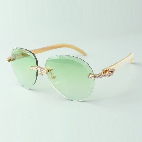 2022 endless sunglasses 3524027 with white buffalo horn arms and cut lens glasses, direct sales, size: 18-140 mm, White;black
2022 endless sunglasses 3524027 with white buffalo horn arms and cut lens glasses, direct sales, size: 18-140 mm, White;black