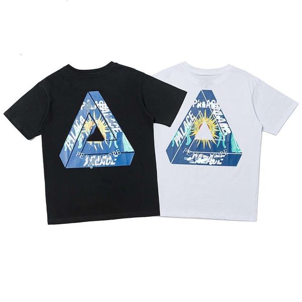 summer fashion brand triangle t shirt printing for men and women loose short sleeved couples, White;black
summer fashion brand triangle t shirt printing for men and women loose short sleeved couples, White;black