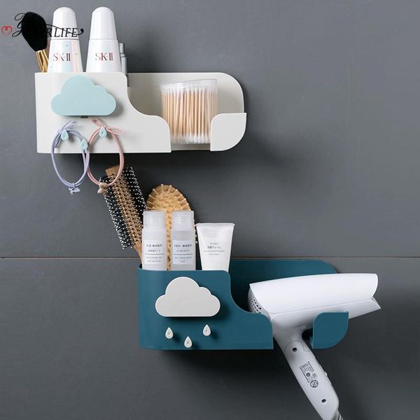 bathroom storage & organization oyourlife creative wall mounted shelf shower organizer multi-function hair dryer sundries accessories rack
bathroom storage & organization oyourlife creative wall mounted shelf shower organizer multi-function hair dryer sundries accessories rack