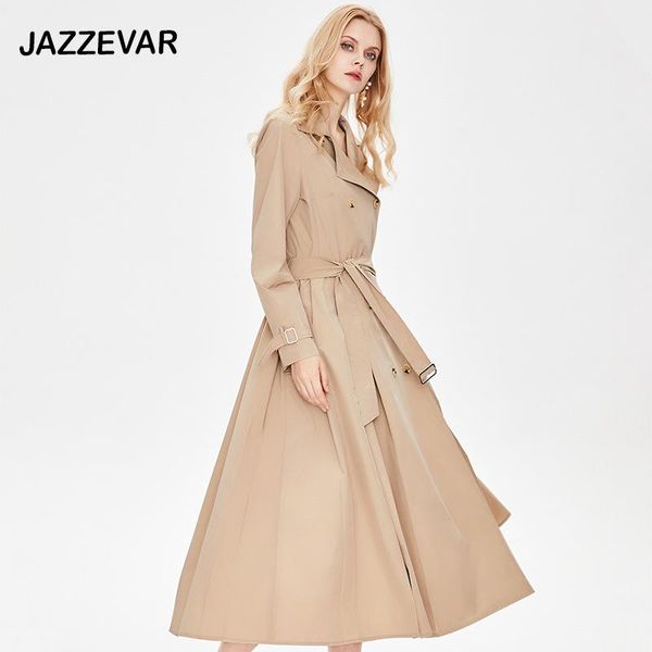 women's trench coats jazzevar 2021 women's autumn style korean temperament windbreaker over-the-knee a-shaped jacket, Tan;black
women's trench coats jazzevar 2021 women's autumn style korean temperament windbreaker over-the-knee a-shaped jacket, Tan;black