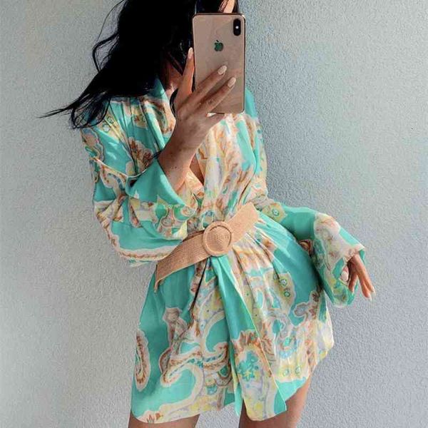 casual dresses women mint green print lacing shirt 2021 spring fashion ladies loose holiday chic beach outwear ol8j, Black;gray
casual dresses women mint green print lacing shirt 2021 spring fashion ladies loose holiday chic beach outwear ol8j, Black;gray