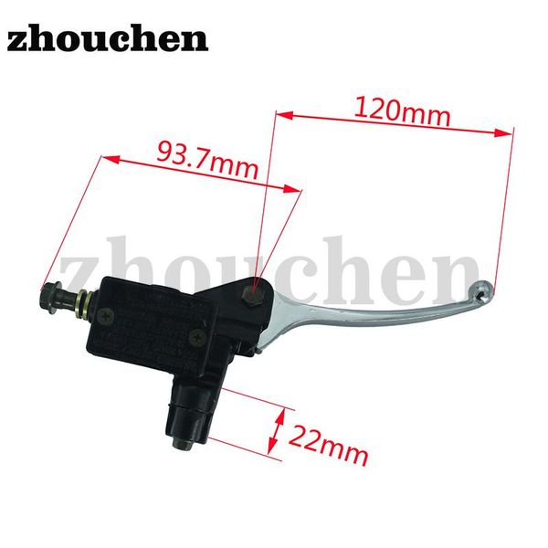 motorcycle brakes universal 22mm black right hydraulic master cylinder brake lever for gy6 50cc to 250cc atv quad moped scooter ds-129
motorcycle brakes universal 22mm black right hydraulic master cylinder brake lever for gy6 50cc to 250cc atv quad moped scooter ds-129