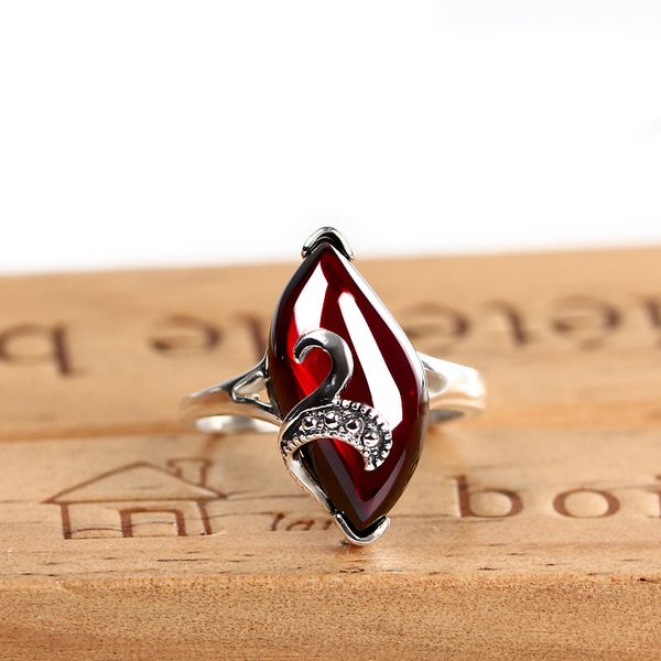 ladysringthai silver 925 sterling silver jewelry silversmith old retro handmade garnet sterling silver rings female personality index finger
ladysringthai silver 925 sterling silver jewelry silversmith old retro handmade garnet sterling silver rings female personality index finger