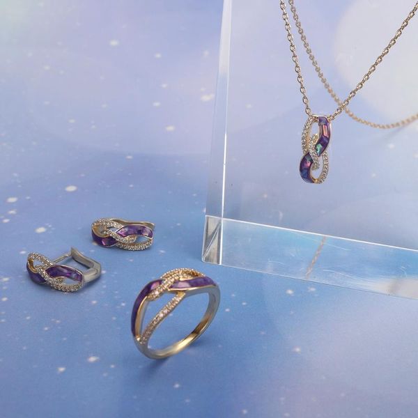 earrings & necklace tirim color shell set cubic zirconia jewelry for women charm small sets party ball dress suits accessories, Silver
earrings & necklace tirim color shell set cubic zirconia jewelry for women charm small sets party ball dress suits accessories, Silver