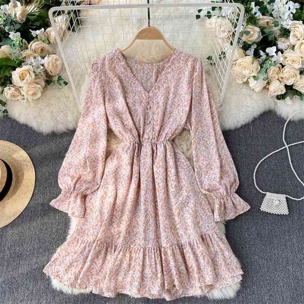 women fashion floral print a-line dress spring v-neck buckle waist slim ruffle chiffon long sleeve clothes vestidos r966 210527, Black;gray
women fashion floral print a-line dress spring v-neck buckle waist slim ruffle chiffon long sleeve clothes vestidos r966 210527, Black;gray