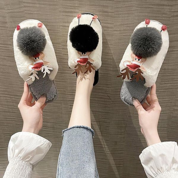 slippers home women's casual winter warm shoes breathable outdoor slip on deer 2021 christmas elk plush, Black
slippers home women's casual winter warm shoes breathable outdoor slip on deer 2021 christmas elk plush, Black