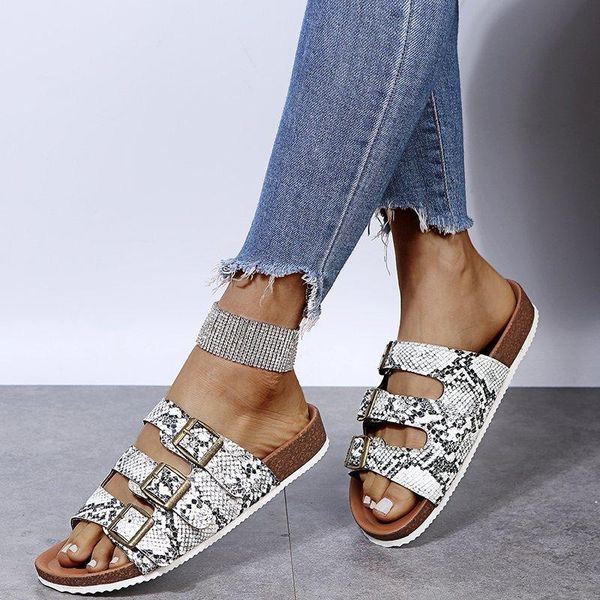 snake pattern cork slippers women cartoon beach shoes woman sandals leopard three metal buckle band slides plus size 40-44, Black
snake pattern cork slippers women cartoon beach shoes woman sandals leopard three metal buckle band slides plus size 40-44, Black
