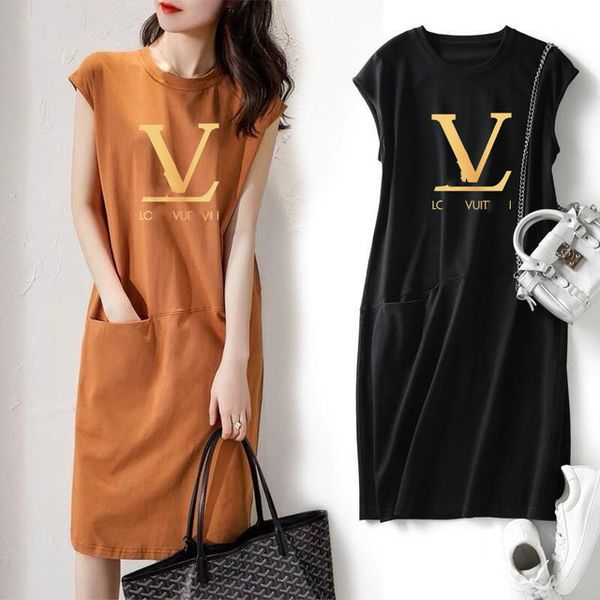 2022 summer cross-border dress foreign trade new women's wear large medium and long trend loose printed sleeveless casual dresses, Black;gray
2022 summer cross-border dress foreign trade new women's wear large medium and long trend loose printed sleeveless casual dresses, Black;gray