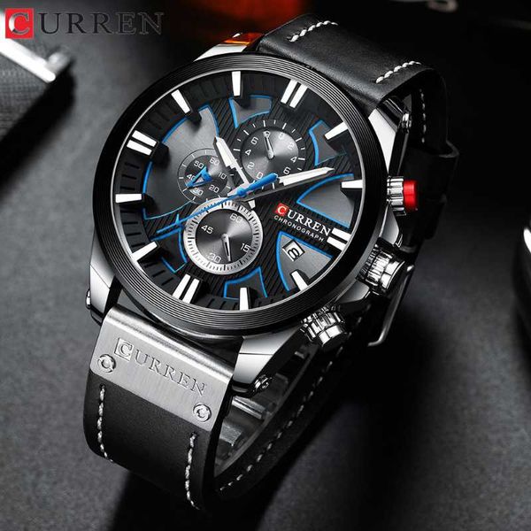 wristwatches curren watch chronograph sport mens watches quartz clock leather male wristwatch relogio masculino fashion for men, Slivery;brown
wristwatches curren watch chronograph sport mens watches quartz clock leather male wristwatch relogio masculino fashion for men, Slivery;brown