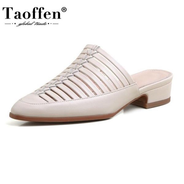 dress shoes taoffen women sandals fashion square low heels slippers fancy genuine leather strap toe footwear size 33-43, Black
dress shoes taoffen women sandals fashion square low heels slippers fancy genuine leather strap toe footwear size 33-43, Black