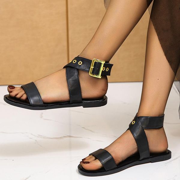 sandals fashion women's 2021 summer buckle strap casual shoes breathable flats lace-up outdoor leisure slip on elegant sandalias, Black
sandals fashion women's 2021 summer buckle strap casual shoes breathable flats lace-up outdoor leisure slip on elegant sandalias, Black