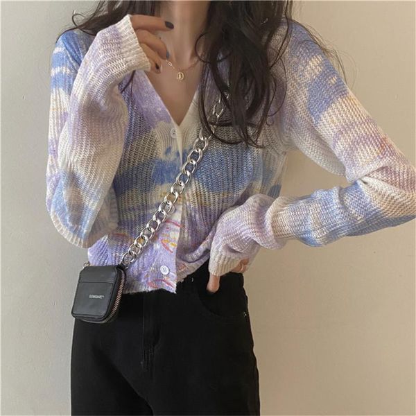 women's knits & tees 2021 korean v-neck students chic women rainbow all match sweet loose elegant femme autumn cardigans knitted sweat, White
women's knits & tees 2021 korean v-neck students chic women rainbow all match sweet loose elegant femme autumn cardigans knitted sweat, White