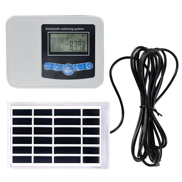 watering equipments automatic system solar double pump smart water timer irrigation device for plants flowers
watering equipments automatic system solar double pump smart water timer irrigation device for plants flowers