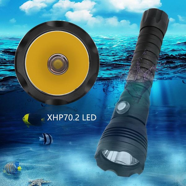 flashlights torches 7000lm powerful xhp70.2 yellow/white light waterproof scuba diving underwater tactical flash dive torch lamp
flashlights torches 7000lm powerful xhp70.2 yellow/white light waterproof scuba diving underwater tactical flash dive torch lamp