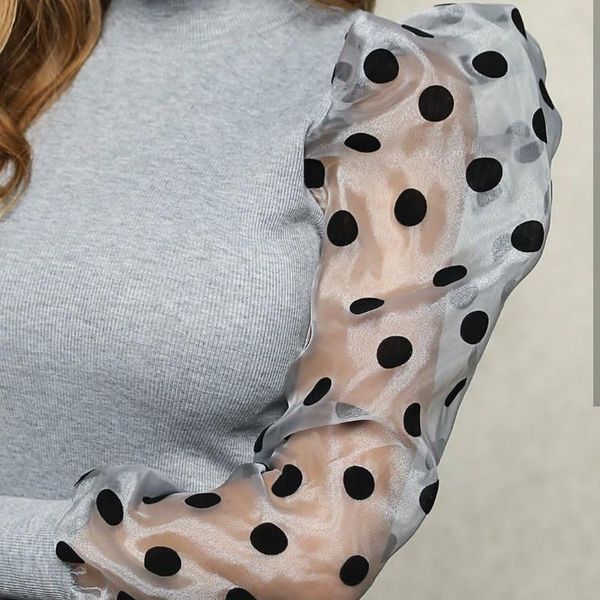 autumn polka dot pearl long blusas knitted women ribbed blouses shirt tunic mesh sheer puff sleeve vintage shirts g2127 women's &, White
autumn polka dot pearl long blusas knitted women ribbed blouses shirt tunic mesh sheer puff sleeve vintage shirts g2127 women's &, White