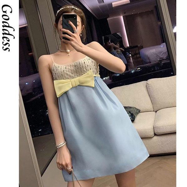 casual dresses 2021 summer brand color block spliced mini party dress sweet princess women crystal beaded cute bows sleeveless tank, Black;gray
casual dresses 2021 summer brand color block spliced mini party dress sweet princess women crystal beaded cute bows sleeveless tank, Black;gray