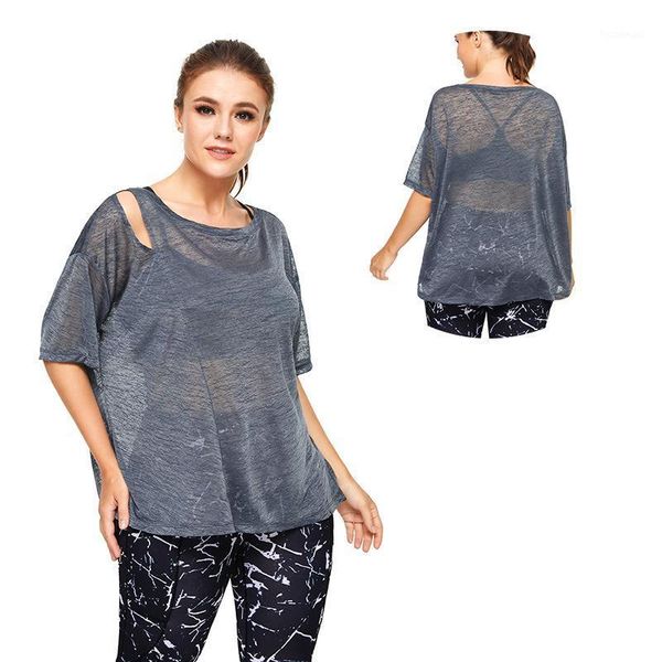 yoga outfit big yards women running speed dry t-shirt elastic motion air tight fitness with short sleeves
yoga outfit big yards women running speed dry t-shirt elastic motion air tight fitness with short sleeves