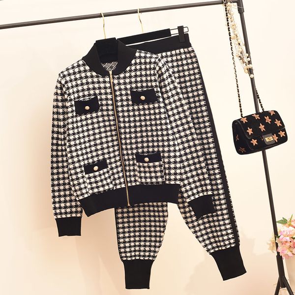 pant winter female casual sweatersuit chess pockets with cardigan zipper + elastic waistband pants loose mesh set 2 piece assembly enj7, White
pant winter female casual sweatersuit chess pockets with cardigan zipper + elastic waistband pants loose mesh set 2 piece assembly enj7, White