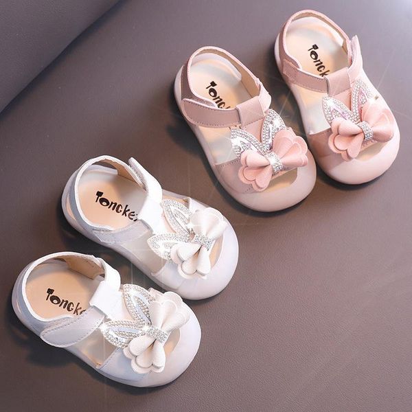 sandals girls summer toddlers baby kids rhinestone ear with bow-knot sweet children beach shoes anti-kick toe-cap, Black;red
sandals girls summer toddlers baby kids rhinestone ear with bow-knot sweet children beach shoes anti-kick toe-cap, Black;red