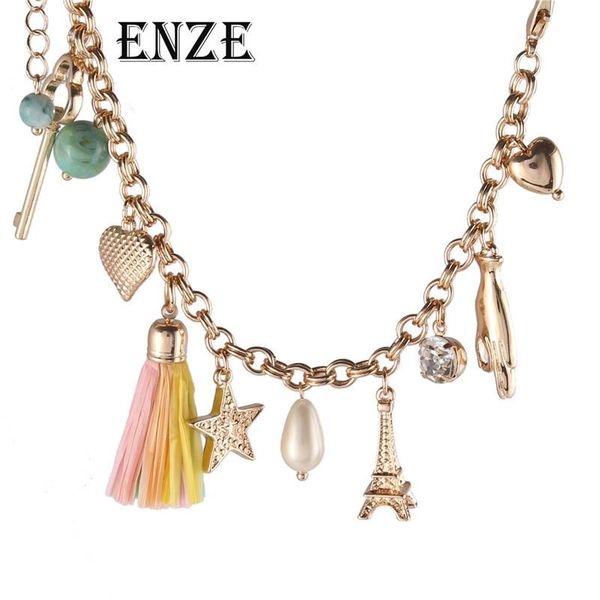zinc alloy chain clasp women's bracelet heart shaped eye beads stone color hay fringe key star pendant girl holiday gift link,, Black
zinc alloy chain clasp women's bracelet heart shaped eye beads stone color hay fringe key star pendant girl holiday gift link,, Black