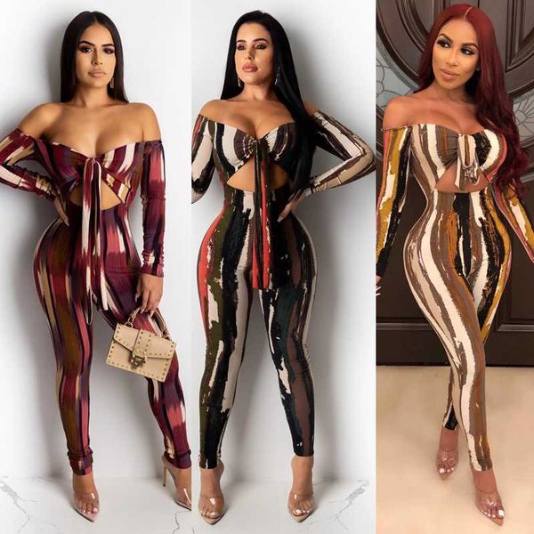 off shoulder rompers womens long sleeve print bandage bodycon autumn elegant party club jumpsuit, Black;white
off shoulder rompers womens long sleeve print bandage bodycon autumn elegant party club jumpsuit, Black;white