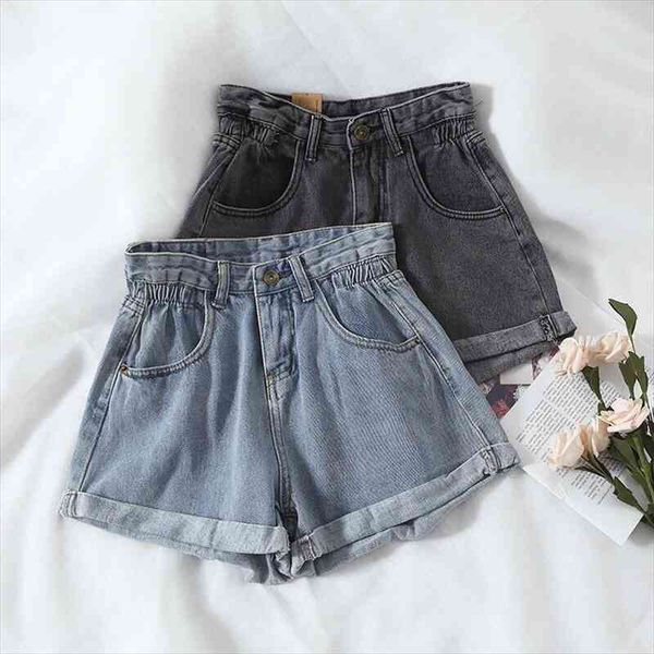 high waist denim loose women short wide legs straight summer casual wild womens clothing bottoms, White;black
high waist denim loose women short wide legs straight summer casual wild womens clothing bottoms, White;black