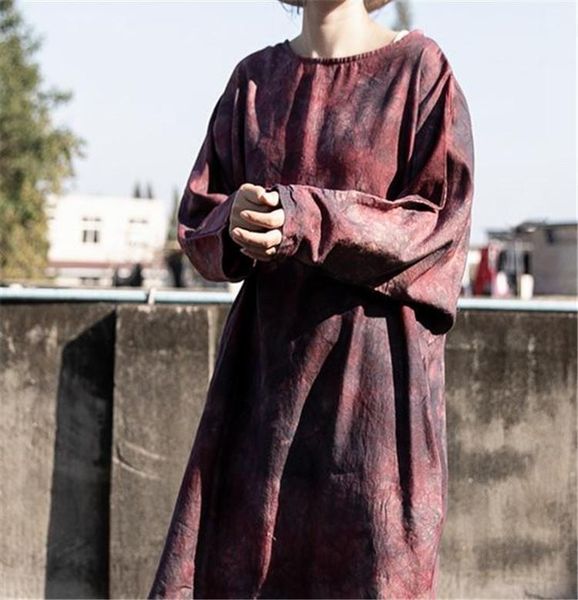 casual dresses original design: spring and summer retro hand dyed pure ramie dress women's loose front short back gown, Black;gray
casual dresses original design: spring and summer retro hand dyed pure ramie dress women's loose front short back gown, Black;gray