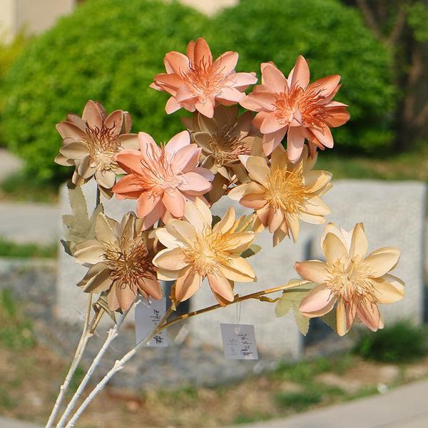 decorative flowers & wreaths 3pcs simulation 3 heads dahlia fake for wedding hall flower arrangements background decoration floral home tabl
decorative flowers & wreaths 3pcs simulation 3 heads dahlia fake for wedding hall flower arrangements background decoration floral home tabl