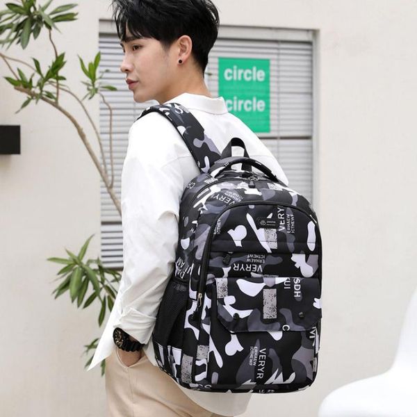 school bags okolive korean fashion cool leisure camouflage large capacity backpack scratch resistant breathable outdoor student schoolbag
school bags okolive korean fashion cool leisure camouflage large capacity backpack scratch resistant breathable outdoor student schoolbag