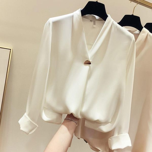 women's blouses & shirts white shirt sheer chiffon for women korean fashion spring 2021 clothing long sleeve chemises femme
women's blouses & shirts white shirt sheer chiffon for women korean fashion spring 2021 clothing long sleeve chemises femme